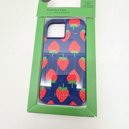 KATE SPADE PROTECTIVE PHONE CASE WITH MAGSAFE FOR IPHONE 13/14/15 - STRAWBERRY DOTTED image 3