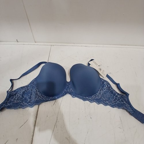WOMEN'S SIMONE PERELE CARESSE 3D PLUNGE SPACER T-SHIRT BRA - 34DD - BLUE (STYLE: 12A316) image 3