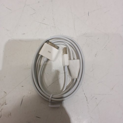 2PK 30 PIN TO AUX USB DOCK CONNECTOR - WHITE image 3