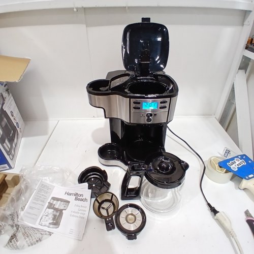 HAMILTON BEACH 2-IN-1 SINGLE SERVE/DRIP COFFEE MAKER - BLACK (MODEL#: 49980A/49980RG) image 3