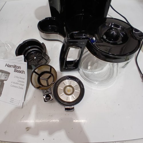HAMILTON BEACH 2-IN-1 SINGLE SERVE/DRIP COFFEE MAKER - BLACK (MODEL#: 49980A/49980RG) image 4