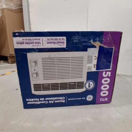 GE APPLIANCES MECHANICAL ROOM AIR CONDITIONER FOR SMALL ROOMS - 5000BTU - 150SQ. FT. (MODEL: AWAS05BWFC) image 8