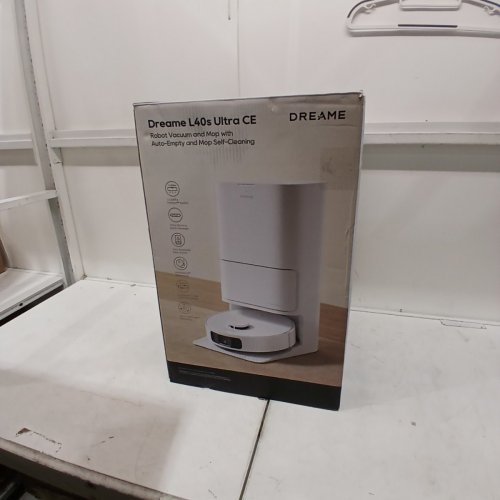 DREAME L40S ULTRA CE ROBOT VACUUM AND MOP - WITH AUTO-EMPTY, MOP SELF-CLEANING, 13000PA SUCTION, MOP RAISING, ULTRASONIC CARPET SENSING, IDEAL FOR PET HAIR, CARPET AND HARD FLOORS - WHITE (MODEL: RLD52SE, RCDE0302) image 5