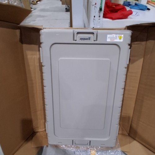 ZOMISIA HARD SIDED COLLAPSIBLE PET KENNEL - 36" X 24" X 26" - BEIGE image 2