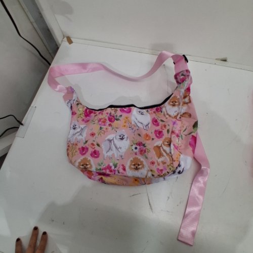 FLORAL AND DOG PRINT CROSSBODY BAG - PINK/MULTICOLOR image 2