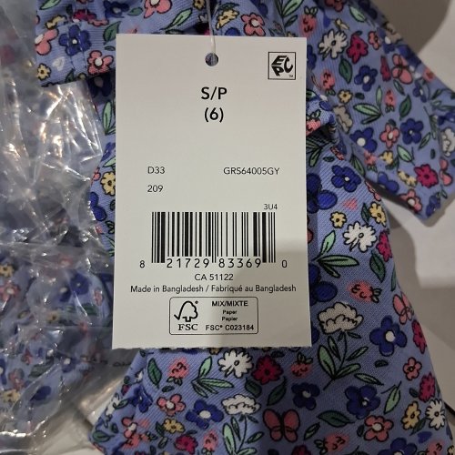 GIRL'S GEORGE SKATER DRESS - SMALL - MULTICOLOUR (STYLE:GRS64005GY) image 2