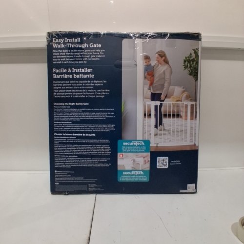 SAFETY 1ST EASY INSTALL WALK THROUGH BABY GATE - 29" TO 38" WIDE X 28" TALL - WHITE (MODEL: GA105CWHOF2) image 3