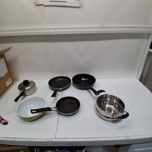 7PC ASSORTED KITHCEN COOKWARE BUNDLE -GREY/BLACK image 2