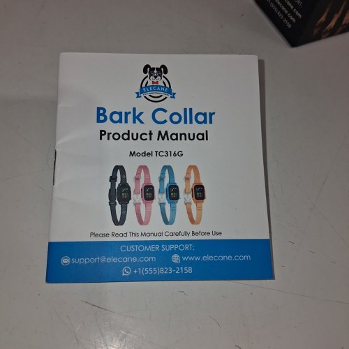 ELECANE VERSION 2.0 NO SHOCK TINY SMART BARK COLLAR - FITS 6" - 20" / 3 LBS-25 LBS - BLACK/WHITE (MODEL: TC316G) image 5