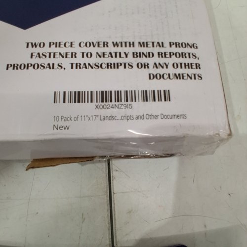10PK PERFORMORE FIBERBOARD PRESENTATION BINDER - 3" CAP METAL FASTENER - LEDGER SIZE 11" X 17" - BLUE (MODEL: OLFIBPRESBND) image 2