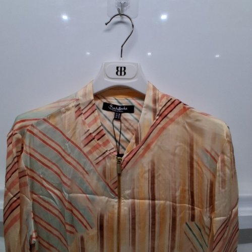 WOMEN'S BARILOCHE STRIPED ZIP-UP JACKET - SMALL / MEDIUM - 38 - MULTICOLOR (STYLE : ALIUD) image 5