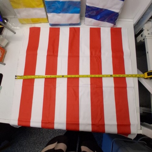 4PC STRIPED SOFT BEACH/HOUSEHOLD TOWELS - 29" X 60" - RED / LIGHT BLUE / DARK BLUE / YELLOW AND WHITE STRIPED image 4