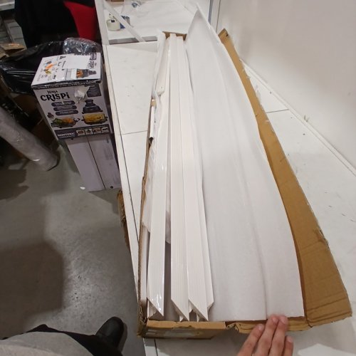 6PK ART3D PRE-CUT WALL MOULDING TRIM (TOP & BOTTOM - WHITE (MODEL: A20AT100WT24) image 2