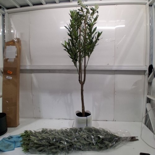 FEELEAD ARTIFICIAL DECORATIVE OLIVE TREE - 8FT image 2