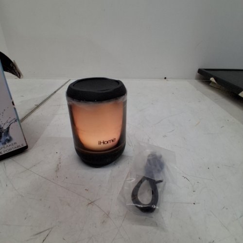 IHOME PLAYGLOW MINI WATERPROOF PORTABLE SPEAKER - BLACK (MODEL:IBT800) image 4