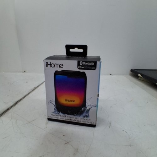 IHOME PLAYGLOW MINI WATERPROOF PORTABLE SPEAKER - BLACK (MODEL:IBT800) image 5
