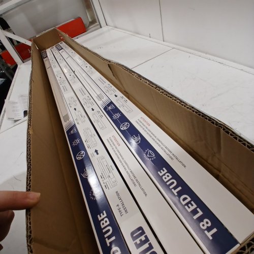 10PK JESLED T8 LED TUBE LIGHTS - 24W - 4800K - 5200K - 4FT - WHITE (MODEL: SWT81824A2120) image 2