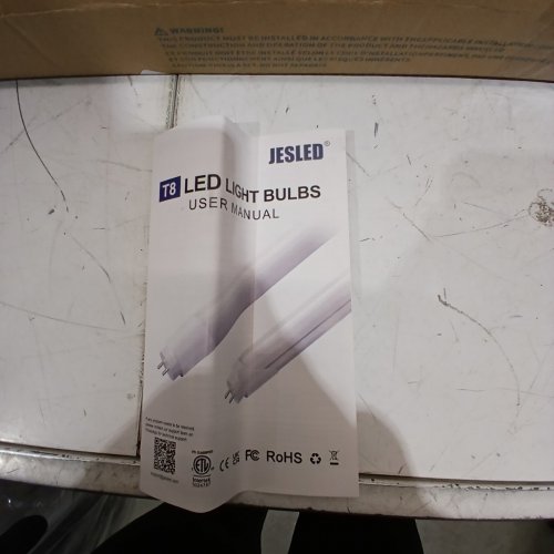 10PK JESLED T8 LED TUBE LIGHTS - 24W - 4800K - 5200K - 4FT - WHITE (MODEL: SWT81824A2120) image 3