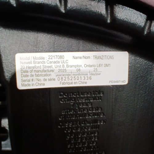GRACO TRANZITIONS 3-IN-1 LIGHTWEIGHT ADJUSTABLE HEIGHT HARNESS BOOSTER CAR SEAT WITH CUP HOLDERS - 100LB MAX WEIGHT - ELOISE PURPLE (MODEL: 2217080) image 2
