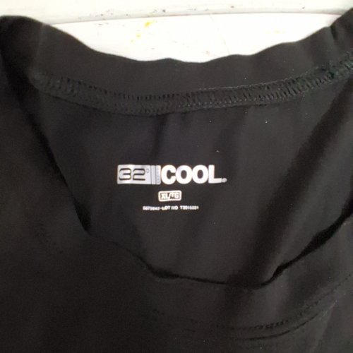 MEN'S 32 DEGREES COOL 4-WAY STRETCH CLASSIC CREW T-SHIRT - EXTRA LARGE - BLACK image 3