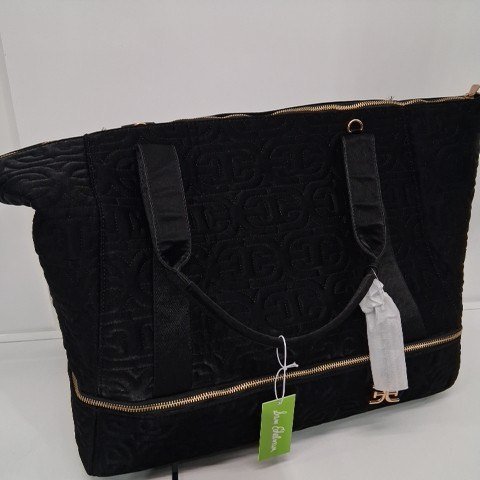 SAM EDELMAN ETHYL WEEKENDER DUFFEL HANDBAG - 18" X 12.5" X 9.5"- BLACK (MODEL: 1984946) image 2