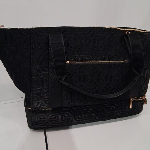 SAM EDELMAN ETHYL WEEKENDER DUFFEL HANDBAG - 18" X 12.5" X 9.5"- BLACK (MODEL: 1984946) image 3