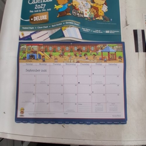 MOTHERWORD 2026/2027 DELUXE MAGNETIC ULTIMATE FAMILY CALENDAR WITH STICKERS - 18" X 14" - MULTICOLOR (MODEL: MWFCT12827) image 2