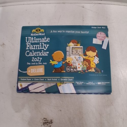 MOTHERWORD 2026/2027 DELUXE MAGNETIC ULTIMATE FAMILY CALENDAR WITH STICKERS - 18" X 14" - MULTICOLOR (MODEL: MWFCT12827) image 5