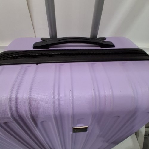 3PC TRAVELERS CLUB MIDTOWN SPINNER LUGGAGE SET WITH CARRY-ON- 20" SPINNER, BOARDING TOTE AND TOILETRY BAG - LILAC (MODEL:T-55504-520) image 3