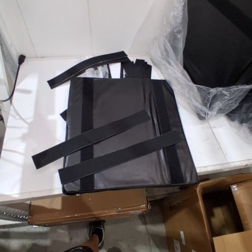 12PK CUSHIONED WALL PADDING FOR HOME GYM WITH VELCRO ADHESIVE - 19.6'' X 19.6'' - BLACK image 4