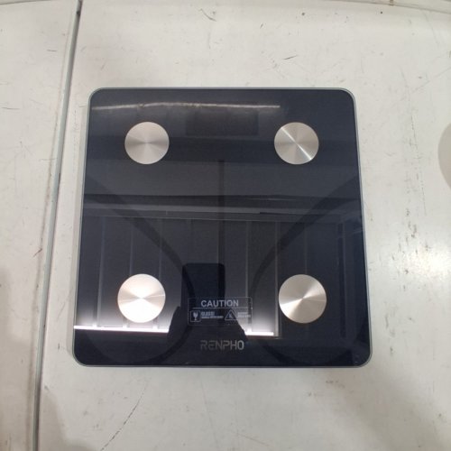 RENPHO SMART SCALE FOR BODY WEIGHT, BMI, AND BODY MEASUREMENTS WITH SMARTPHONE APP SYNC - 400 LBS - BLACK (MODEL: ELIS 1) image 3