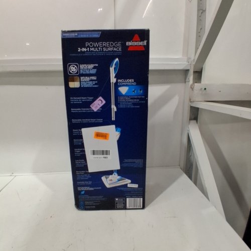 BISSELL POWEREDGE 2-IN-1 MULTI-SURFACE STEAM MOP & HANDHELD CLEANER - WHITE/BLUE (MODEL: 2078C) image 5