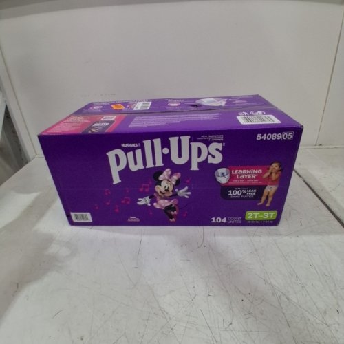 104PK HUGGIES PULL UPS GIRLS POTTY TRAINING PANTS - 2T - 3T - DISNEY JUNIOR MINNIE MOUSE image 2