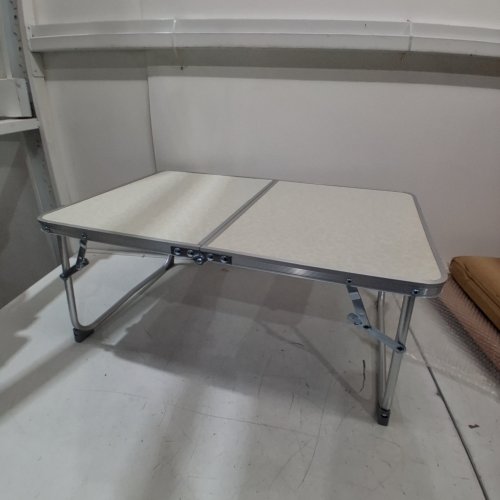 FOLDING PORTABLE LAPTOP TABLE - 16" X 24" - BEIGE image 2