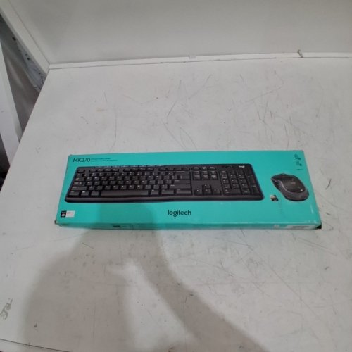 LOGITECH FULL-SIZE WIRELESS KEYBOARD AND MOUSE COMBO - BLACK (MODEL: MK270) image 6