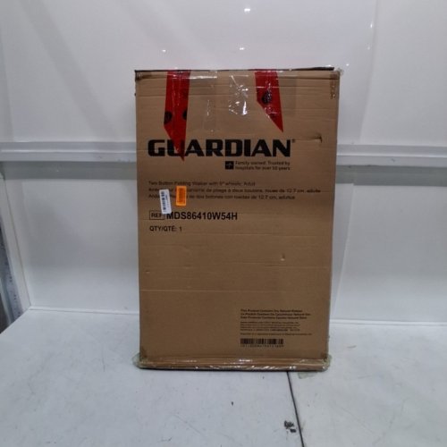 GUARDIAN TWO BUTTON FOLDING WALKER WITH 5" WHEELS - SILVER (ITEM: MDS86410W54H) image 3