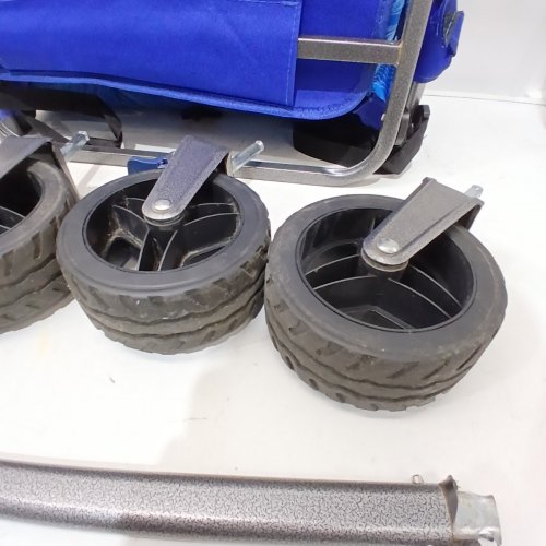 OVERMONT FOLDABLE COLLAPSIBLE WAGON WITH TAILGATE - 200L - 300LBS CAP - BLUE (MODEL: OM006034) image 3