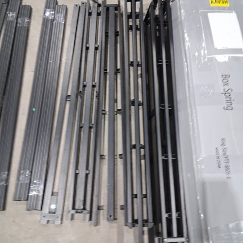 BOX SPRING HEAVY DUTY METAL MATTRESS FOUNDATION WITH REMOVABLE FABRIC COVER - KING - BLACK (MODEL: NT-BS05-K) image 7