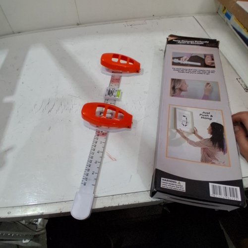 PICTURE HANGING LEVEL RULER - 15" - ORANGE image 3