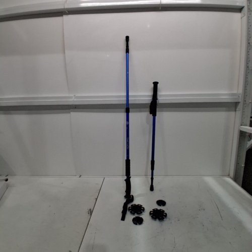 THEFITLIFE NORDIC ULTRALIGHT WALKING TREKKING POLES - 26" - 51" - BLACK/BLUE image 2