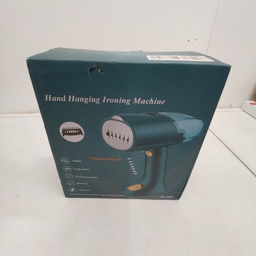 FOLDABLE HAND HANGING IRONING STEAMER MACHINE - 1500W - BLACK (MODEL: DJ.1011) image 3