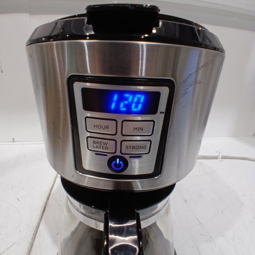 BLACK AND DECKER PROGRAMMABLE COFFEEMAKER, 12-CUP COFFEE MACHINE - SILVER (MODEL: CM1110BC-1) image 2