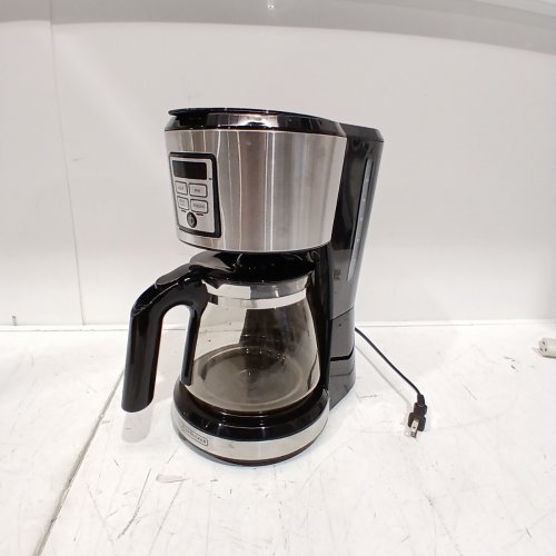 BLACK AND DECKER PROGRAMMABLE COFFEEMAKER, 12-CUP COFFEE MACHINE - SILVER (MODEL: CM1110BC-1) image 3