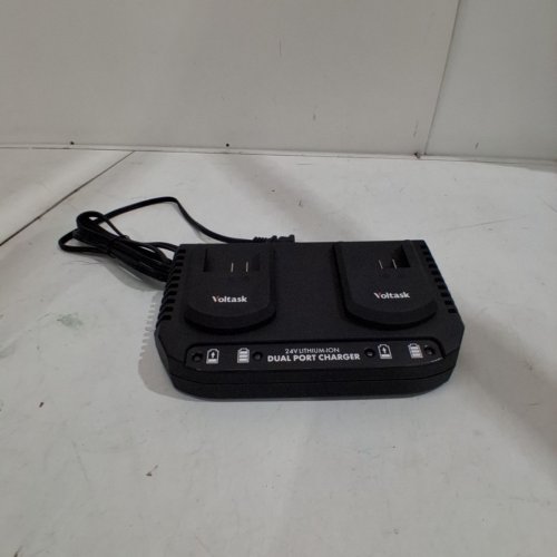 VOLTASK 24 V LI-ION DUAL PORT BATTERY CHARGER - 120 V - 60HZ - BLACK (MODEL: BC2622S) image 4