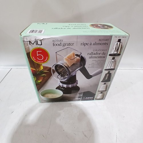 7PC MIU ROTARY FOOD GRATER WITH ATTACHMENTS - BLACK/SILVER (MODEL : 1796155) image 4