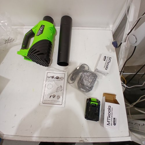 MTKOALA CORDLESS LEAF BLOWER - 20 V - GREEN/BLACK (MODEL:LB-8199) image 4