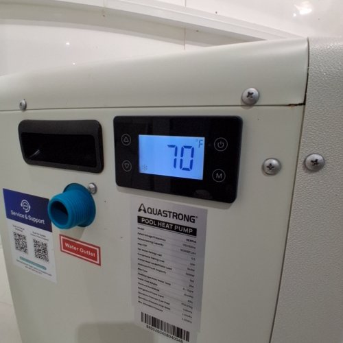 AQUASTRONG SWIMMING POOL ELECTRIC HEAT PUMP FOR UP TO 18,000L (MODEL: HEX016) image 2