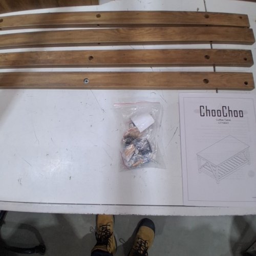 CHOOCHOO COFFEE TABLE CLASSIC - 40" - WOOD / BLACK (CT19001-mh) image 3