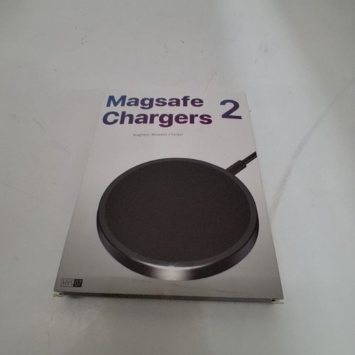 2PK MAGEASE MAGNETIC WIRELESS CHARGER - CHARGING PAD COMPATIBLE WITH IPHONE 16/15/14/13/12 SERIES AND AIRPODS 3/2/PRO, WITH USB-C CABLE AND USB-A CONVERTER - WHITE/GREY (MODEL: HYS07) image 4