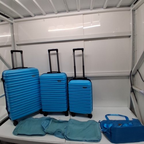7PC AKLSVION LUGGAGE SET - 20", 24", 28" - LIGHT BLUE image 2
